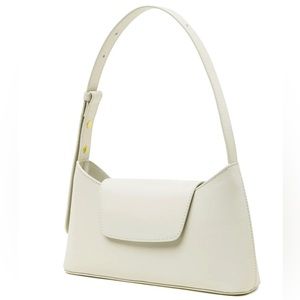 Elleme Paris Envelope Leather Talco white